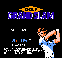 Golf Grand Slam (USA) Title Screen
